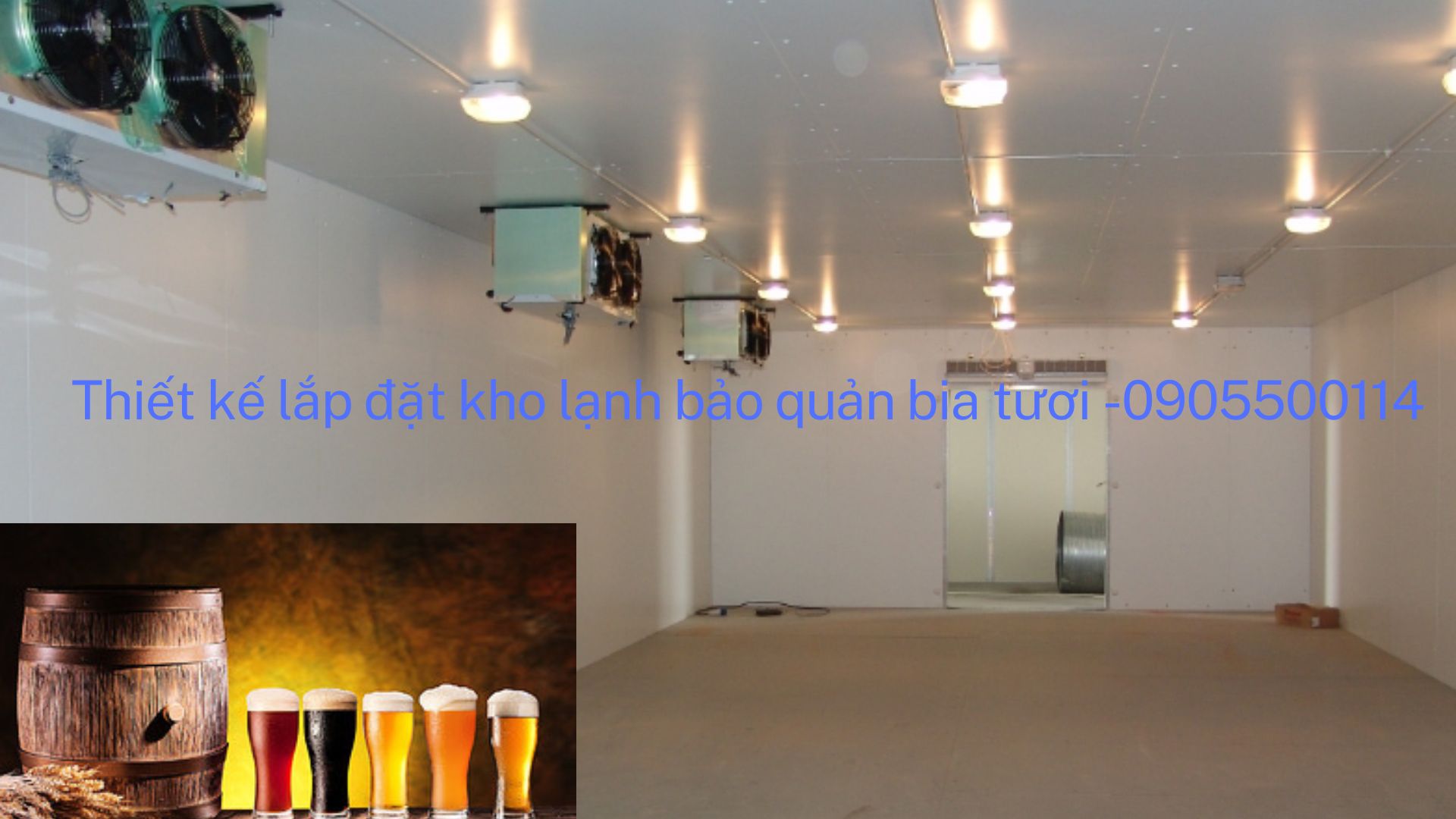 Thiết kế lắp đặt kho lạnh bảo quản bia tươi