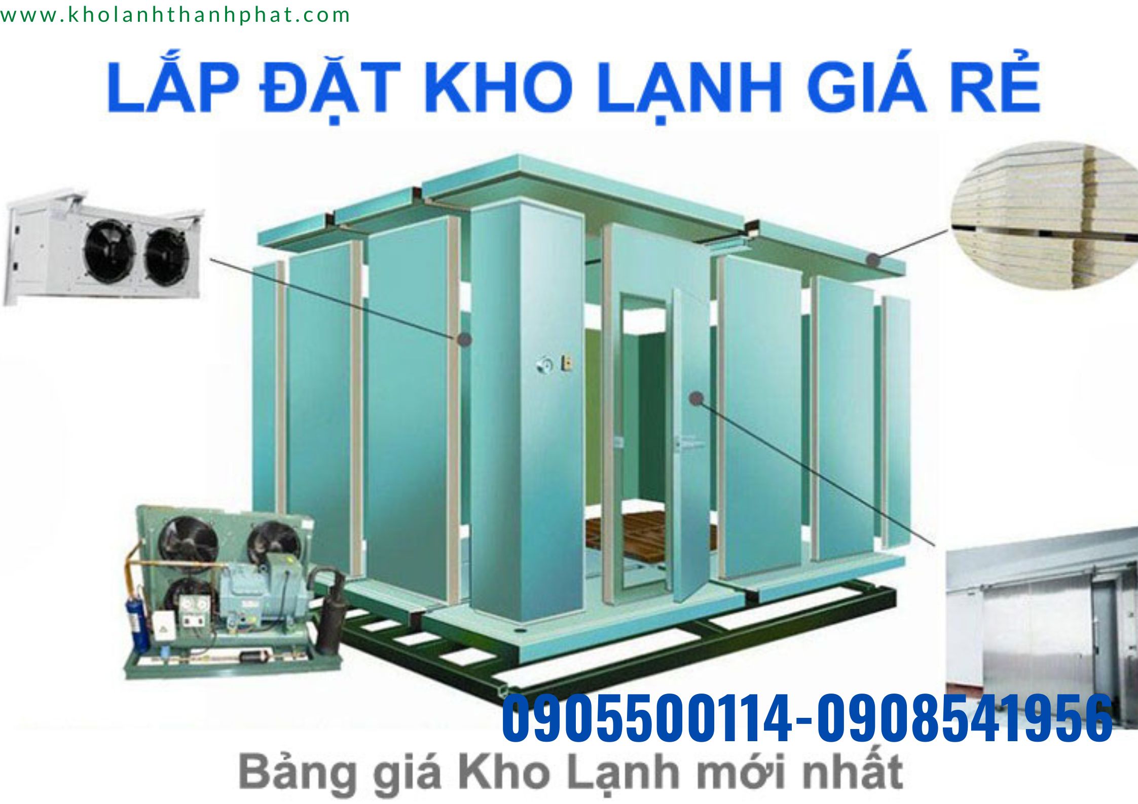   Thi công lắp đặt kho lạnh giá rẻ 2023.